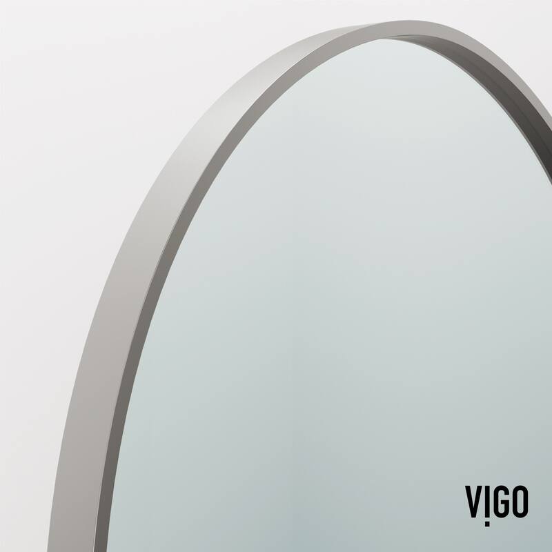 VIGO Arden 34" W x 78" H Framed Fixed Shower Screen
