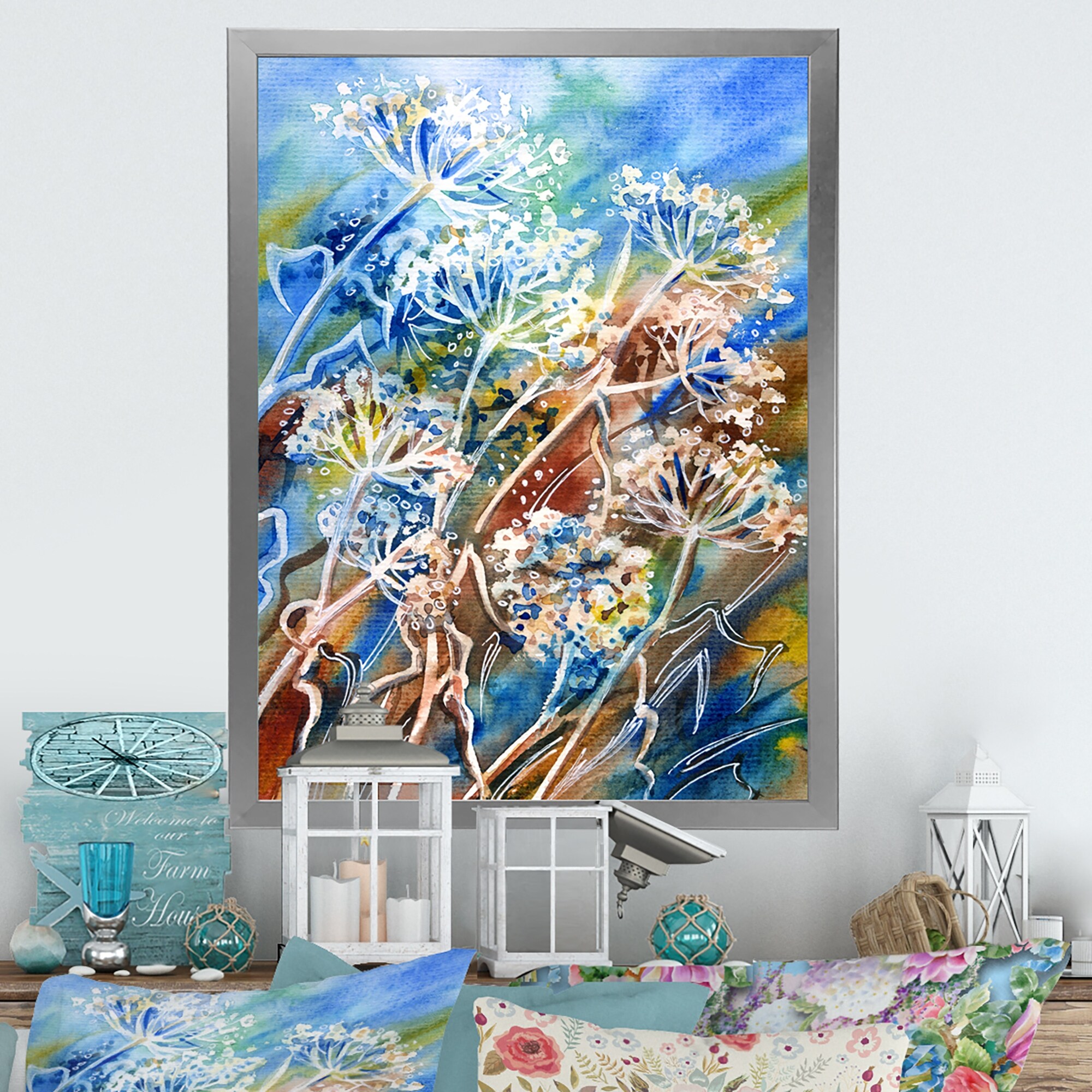 Abstract Umbrella Forest Plants Wall Art by Designart  -image