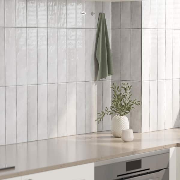 3X12 Sky Blue Ceraic Subway Wall Tile Backsplash For Kitchen, Bathroo