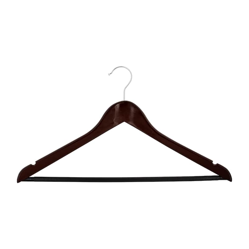 3 Pack Mahogany Roller Hangers - 17.52" x 0.47" x 9.25"