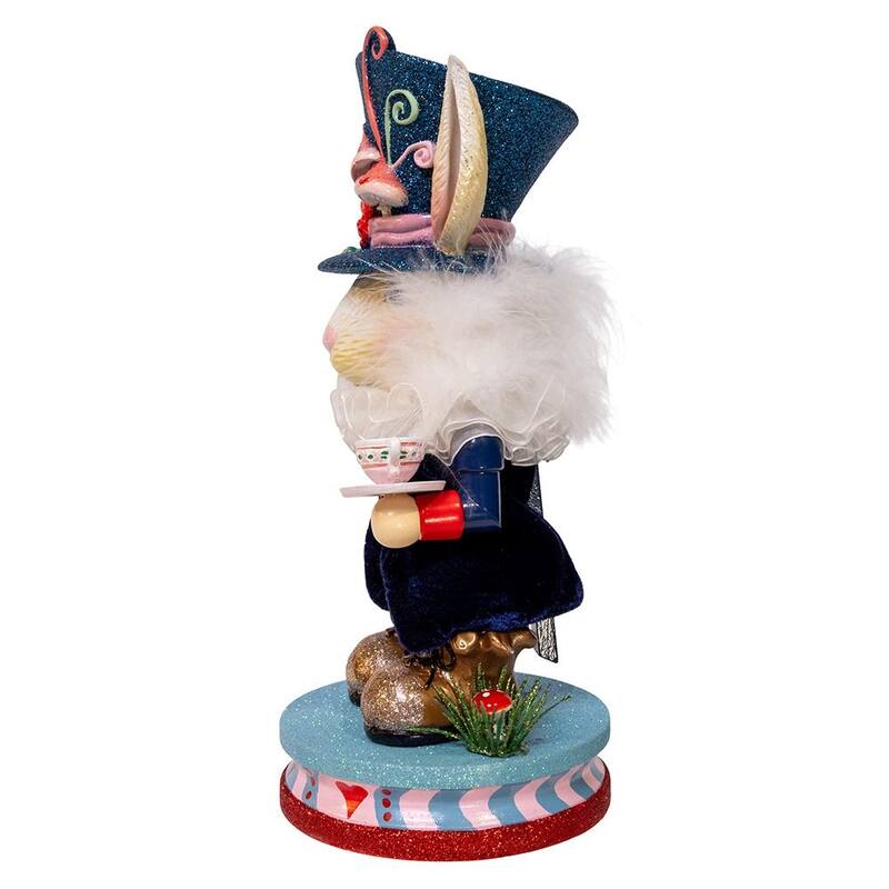 Kurt Adler 12-Inch Hollywood Nutcrackers White Imitation Rabbit Nutcracker