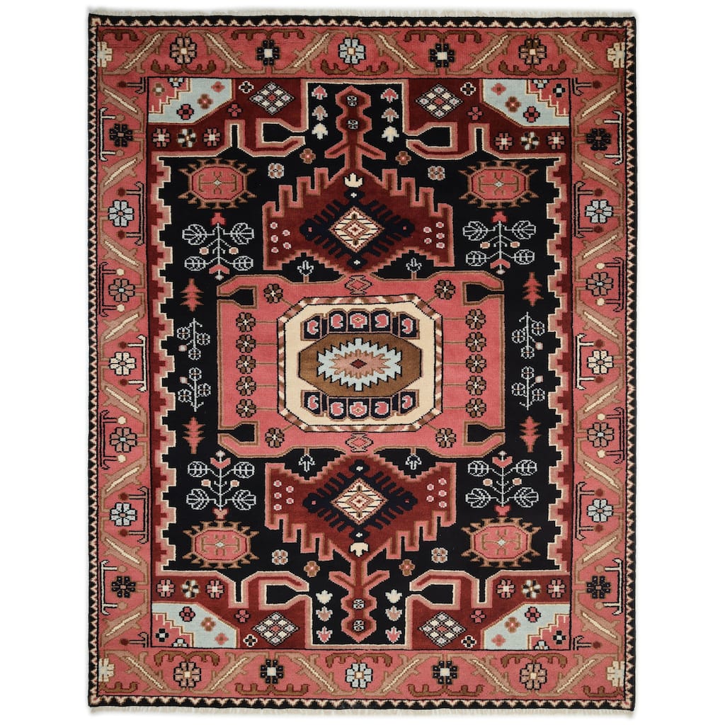 Overton Handmade Boho Southwestern Area Rug