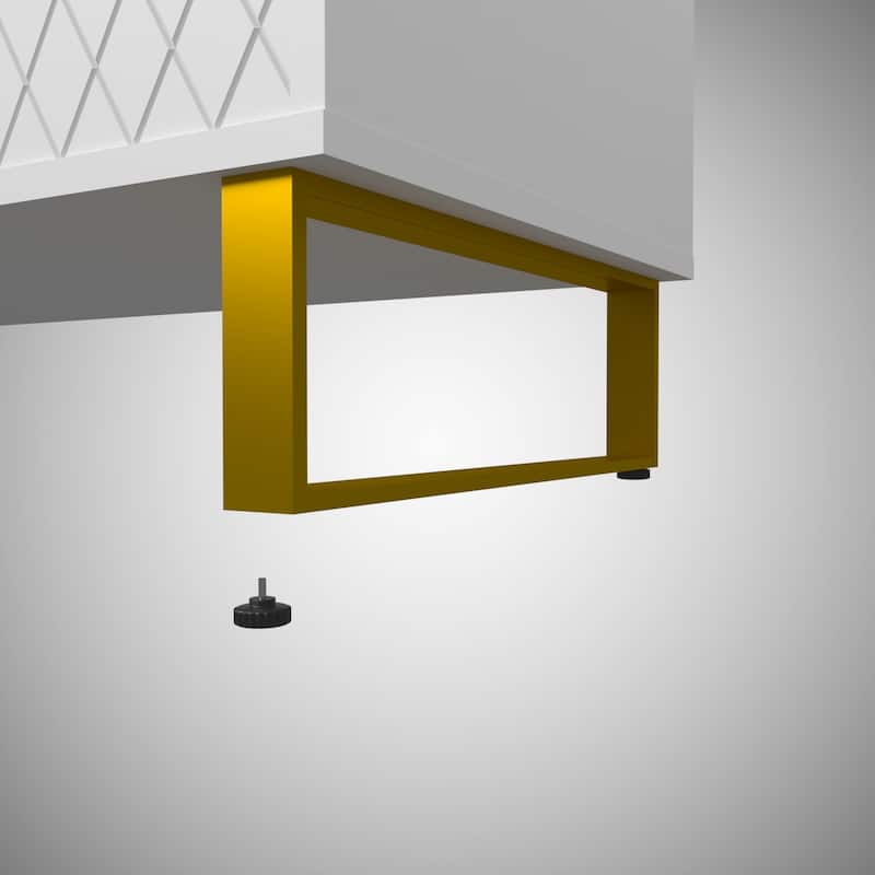 Modern 70.8" TV Console with Storage Cabinets and Metal Legs for Living Room for TVs Up to 70"