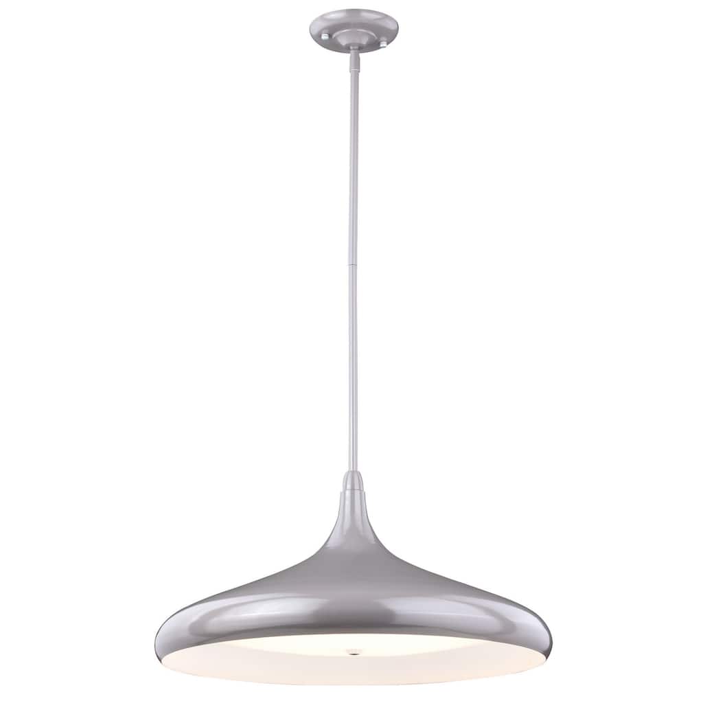 Motion Sensor Pendant Light - Zen Zone - Dimmable LED - Adjustable Height - Modern Taupe Finish - 69