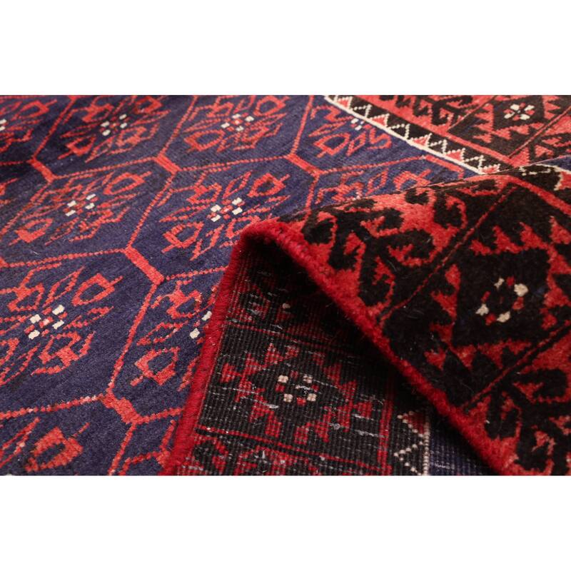 ECARPETGALLERY Hand-knotted Andelz Dark Navy Wool Rug - 3'1 x 7'0