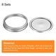 preview thumbnail 3 of 5, Canning Lids, 8 Sets - Tinplate Split-Type Mason Jar Lids Wide Mouth