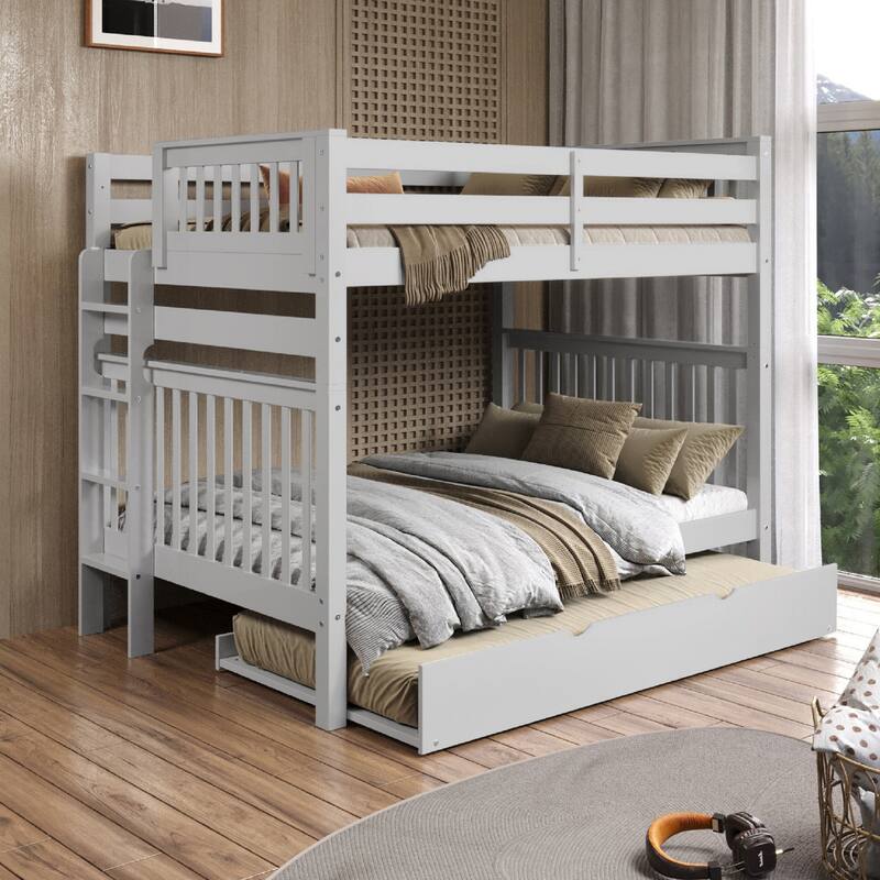 Taylor & Olive Trillium Full over Full Bunk Bed, Twin Trundle