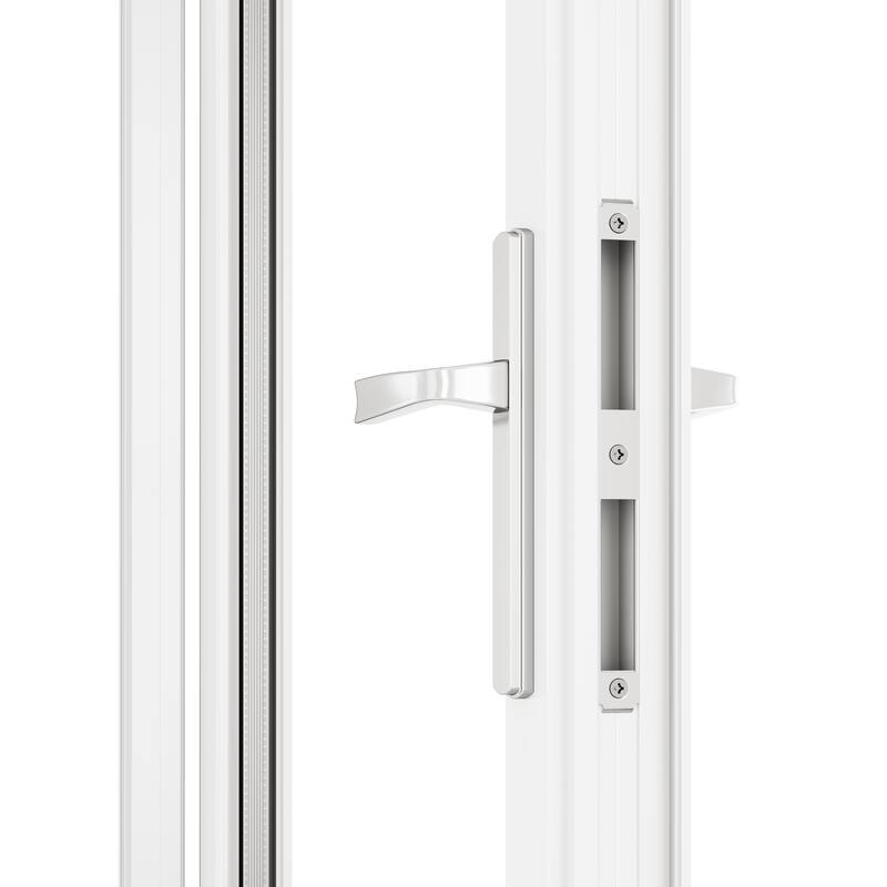 KaMic 120" x 96" 4-Panel Aluminum Patio Folding Door Left to Right-Outswing