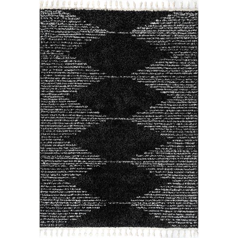 Nuloom Denton Diamond Shag Tassel Area Rug