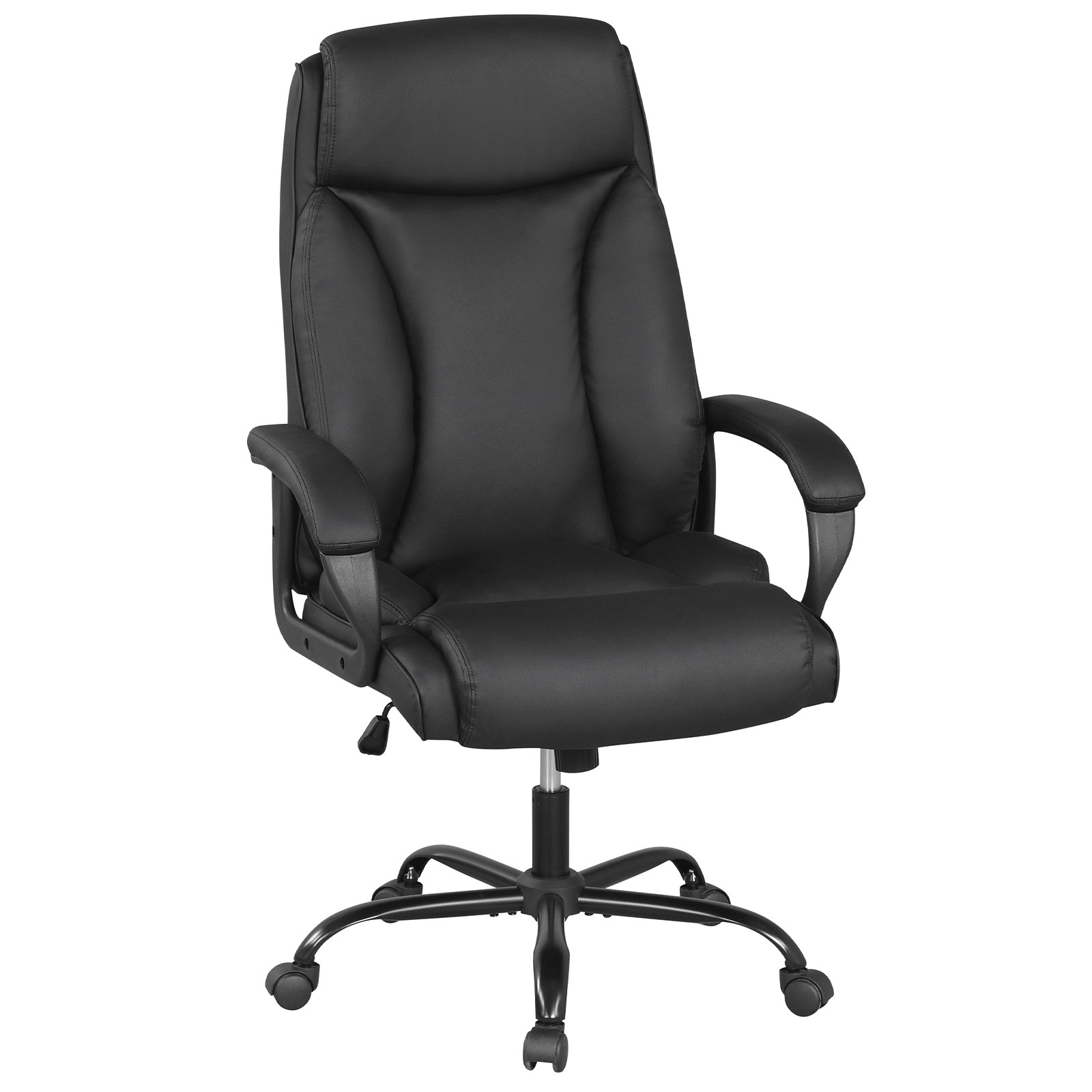 Costway 400 LBS Big & Tall Leather Office Chair Adjustable High Back - See Details