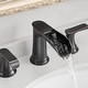 preview thumbnail 4 of 33, Double Handle Three-Hole Bath Waterfall Faucet with Drain