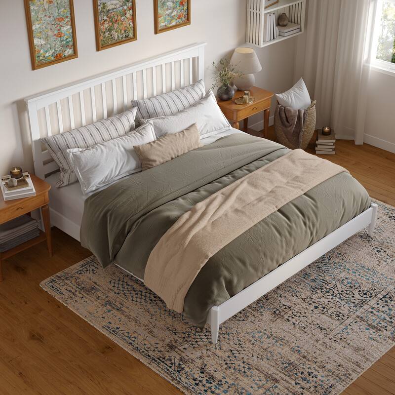Becket Solid Wood Low Profile Platform Bed