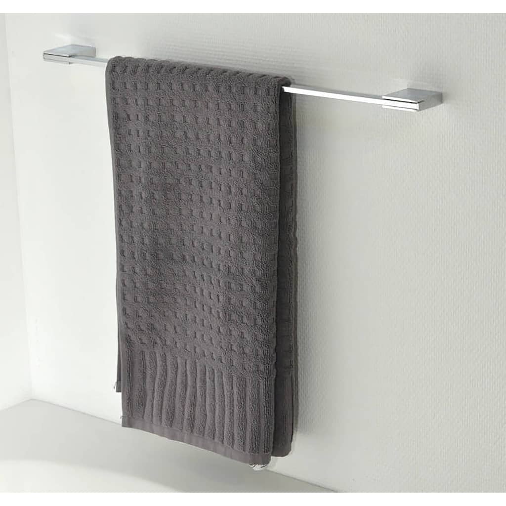 Modern Wall-Mounted 24-Inch Stainless Steel Towel Bar - 24" L x 2" D x 0.8" H