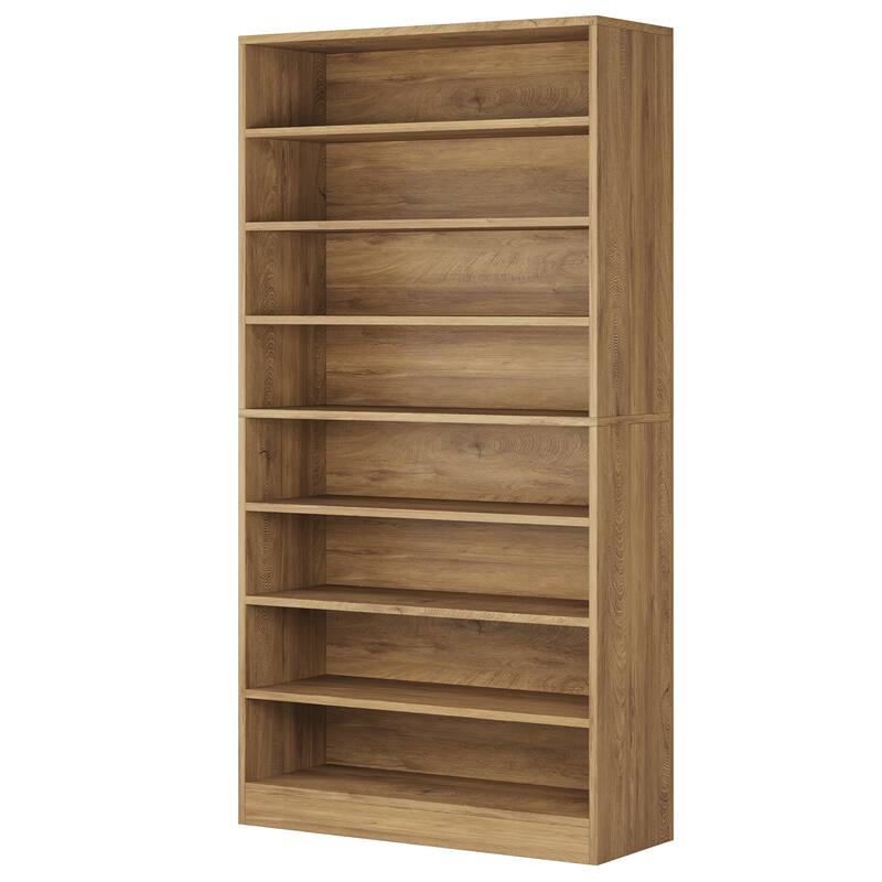 Bookcase, Open Display Storage Shelf, Organizer Cabinet Bookshelf Accent Shelving for Living Room, Home Office, Library, Bedroom