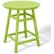 preview thumbnail 50 of 111, Laguna Hdpe All Weather Outdoor Patio 35" Round Counter Table Lime