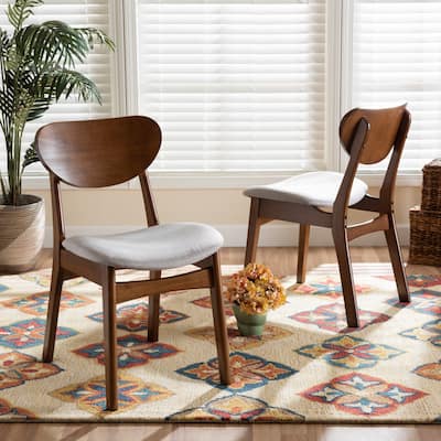 Katya Mid-Century Modern 2-Piece Dining Chair Set