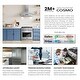 preview thumbnail 5 of 9, Cosmo 36 in. Ducted Island Mount Range Hood in Stainless Steel with LED Lighting, Permanent Filters