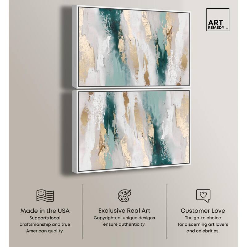 Champagne Bath Glamour Canvas by Art Remedy