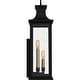 preview thumbnail 3 of 4, Abernathy 3-Light Matte Black Outdoor Wall Lantern
