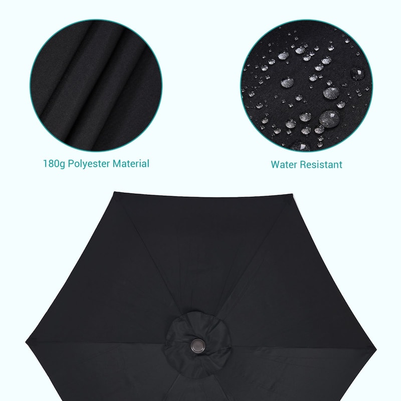 Bonosuki 7.5-foot Waterproof Sunshade Canopy Patio Umbrella