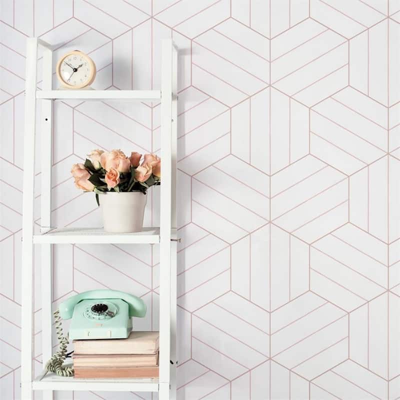 Merola Tile Porto Savona Hex Rose 8-5/8" x 9-7/8" Porcelain Floor and Wall Tile
