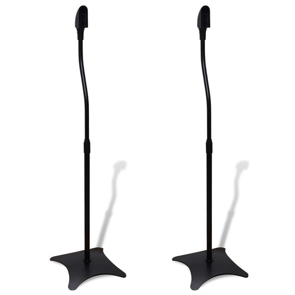 vidaXL Universal Speaker Stand Black 2 pcs