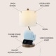 preview thumbnail 18 of 22, Campana 20.25" Bohemian Designer Iron/Resin Elephant LED Kids Table Lamp with Phone Stand and USB Charging Port, by JONATHAN Y