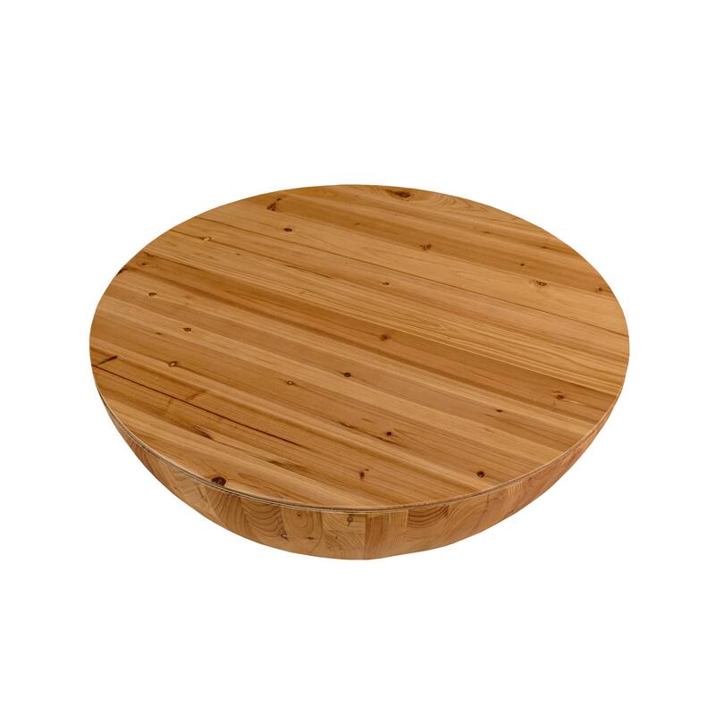 35.43"Vintage Style Bucket Shaped Coffee Table
