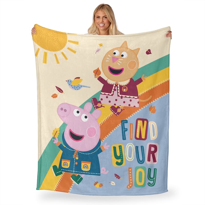 Hasbro Peppa Pig Silk Touch Throw Blanket