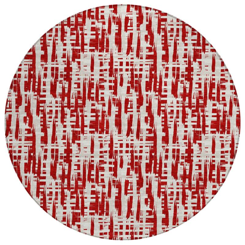 HomeRoots Abstract Transitional Rectangle Outdoor Rug