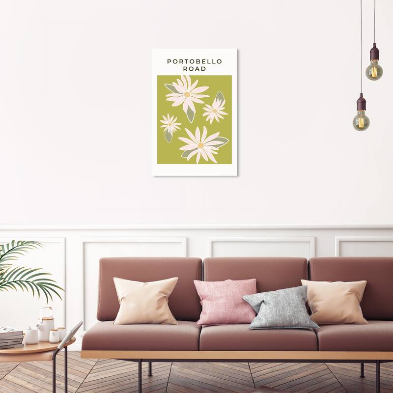 Wynwood Studio Canvas Floral and Botanical Portobello Water Lillies Green and Modern & Contemporary Wall Art Canvas Print - 30 x 20