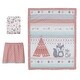 preview thumbnail 2 of 5, Lambs & Ivy Little Spirit Coral/Mint/Gray Southwest Fox & Teepee Nursery 3-Piece Baby Crib Bedding Set