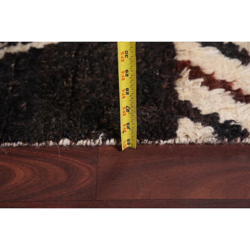Tribal Geometric Oriental Moroccan Area Rug Hand-knotted Wool Carpet - 9'10" x 13'10"
