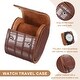 preview thumbnail 3 of 15, Watch Travel Case for Men Crocodile Pattern Leather Watch Roll Travel Case Portable Watch Storage Box