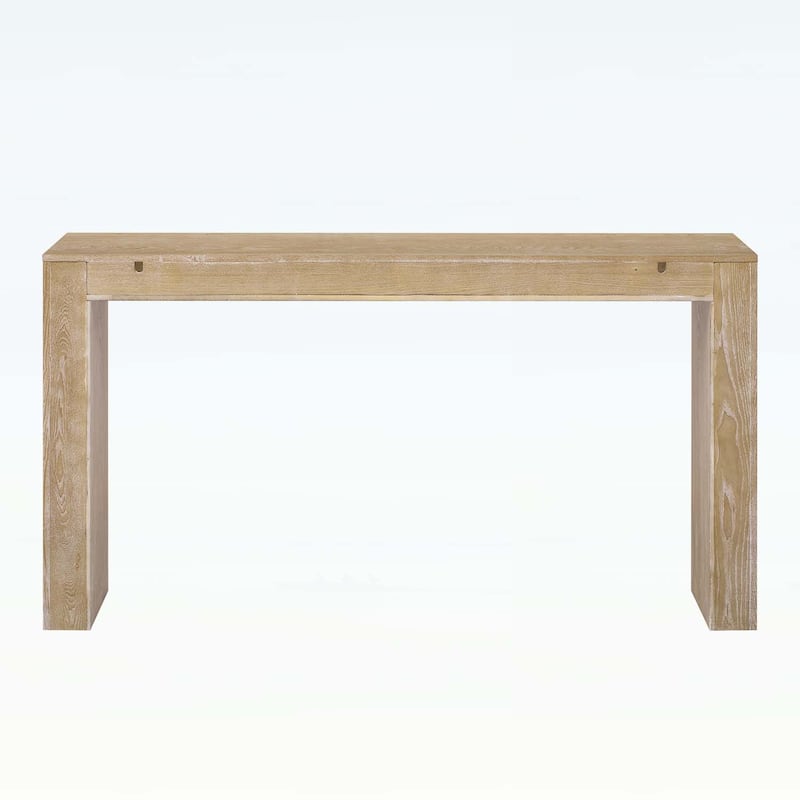 Console Table with Concealed Drawers,Waterfall Edge,and Thick Legs for Entryways and Hallways