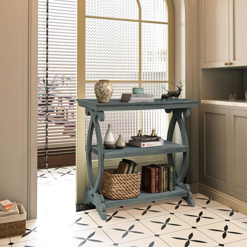 Roomfitters Newport Console Table for Living Room, Kitchen, Entryway - Elegant and Functional Design