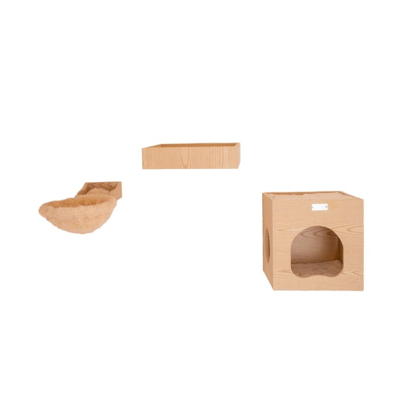 Real Wood Wall Series Tree With Condo, Perch And Soft Perch
