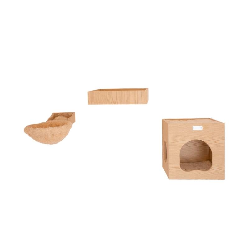 Real Wood Wall Series Tree With Condo, Perch And Soft Perch