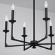 preview thumbnail 5 of 5, Clint 6-light Black Iron Chandelier
