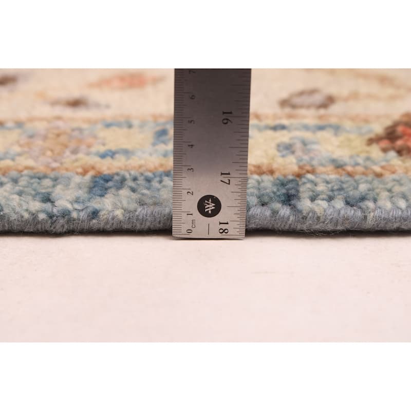 ECARPETGALLERY Hand-knotted Jules Serapi Dark Blue Wool Rug - 7'10 x 9'11