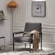 Single Iron Frame Indoor Leisure Chair - Dark Gray - Linen Honeycomb Skin