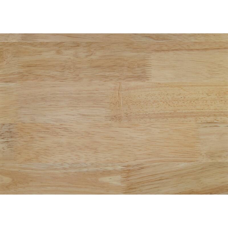 Mid-Century Modern Queen Platform Bed with Vertical Slats Headboard, Natural Finish Wooden Bedroom Furniture