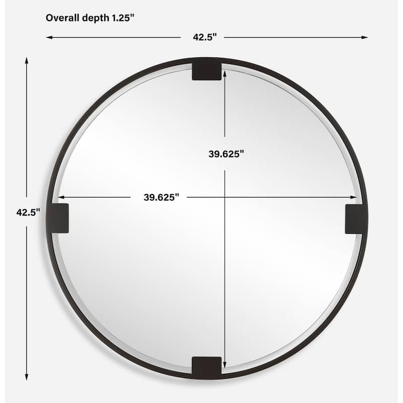 Uttermost 09986 Cornelia 42-1/2" Diameter Circular Framed Bathroom