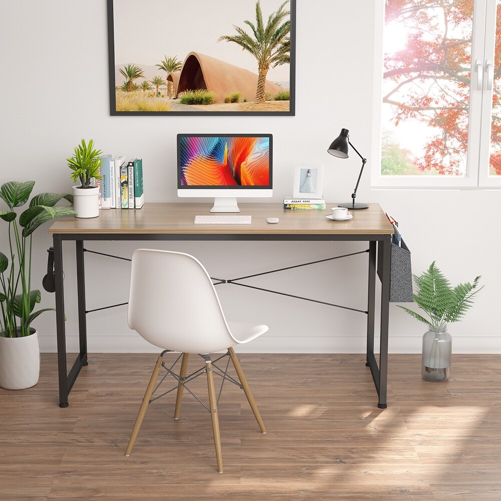 Details about   Computer Desk Table W/ Main Shelf Laptop Writing Study Table Home Desk Use 