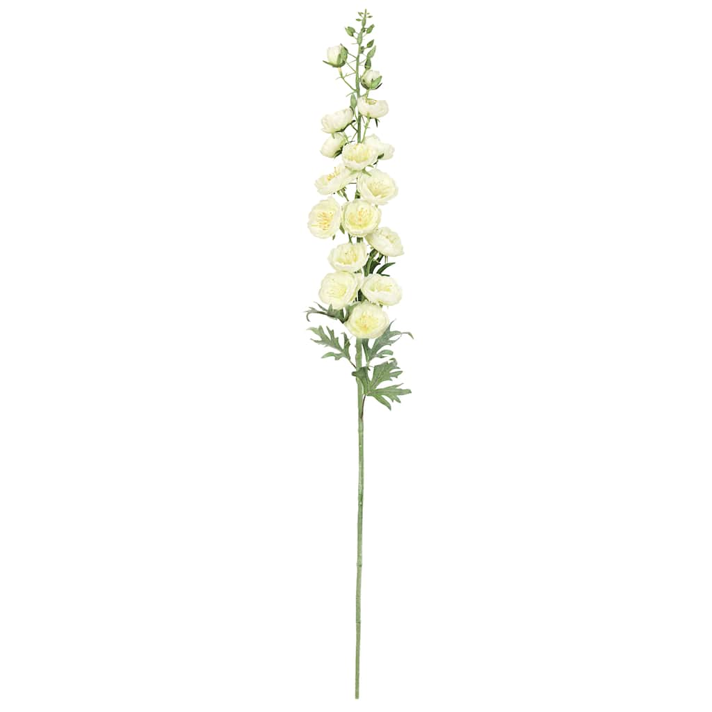 Set of 2 Cream White Artificial Hybrid Delphinium Flower Stem Spray 36in - 36" L x 5" W x 5" DP