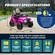 preview thumbnail 16 of 26, Outdoor Cruiser 12V Kids Ride-On Car with Remote Control - Dual 25W Motors, 4.5AH Battery, Safety Belt, Emergency Stop,