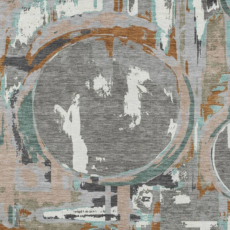 HomeRoots Geometric Transitional Rectangle Outdoor Rug