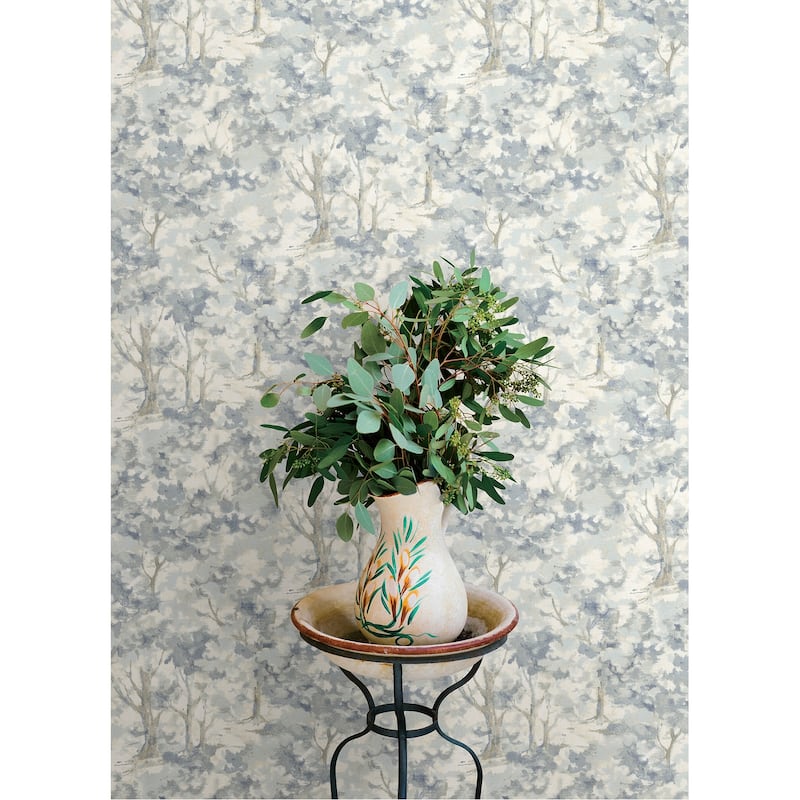 Chesapeake Thicket Blue Forest Wallpaper