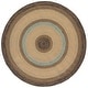 preview thumbnail 16 of 73, SAFAVIEH Handmade Braided Jemima Country Rug 6' Round - Brown/Navy