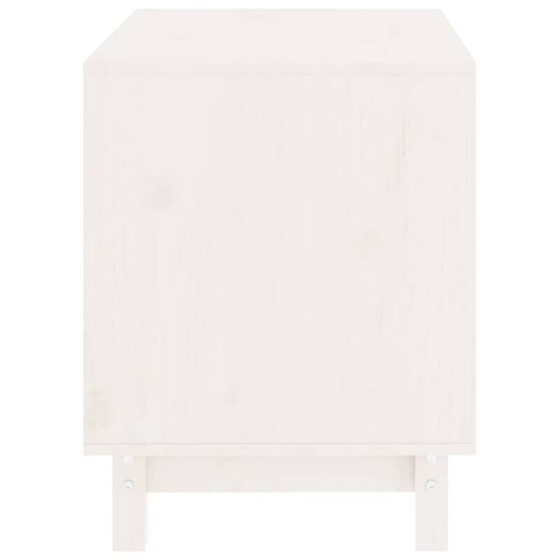 vidaXL Dog House White Solid Pine Wood 23.6 x 17.7 x 22.4 in Durable